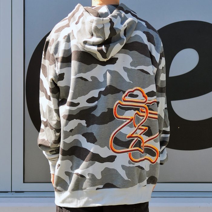 Hoodies Zip - Double Z Cloud Camouflage Gris - immagine 2