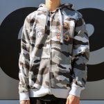 Casacos com capuz com fecho - Z Cloud Farm Camuflagem Cinzento