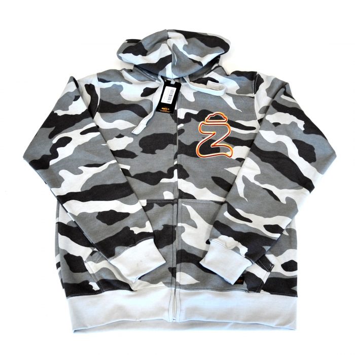 Hoodies Zip - Z Cloud Swoosh Camouflage Gris - immagine 3