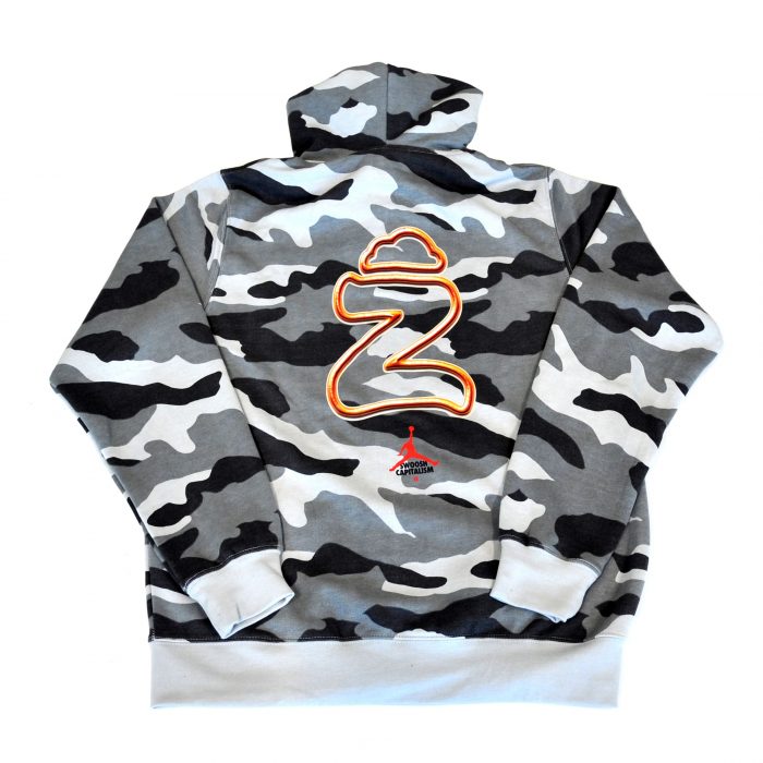 Hoodies Zip - Z Cloud Swoosh Camouflage Gris - immagine 4