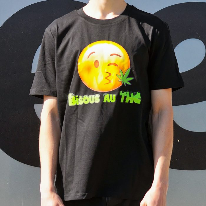 T-Shirt - Bisous THC - Noir - Obrázek 1